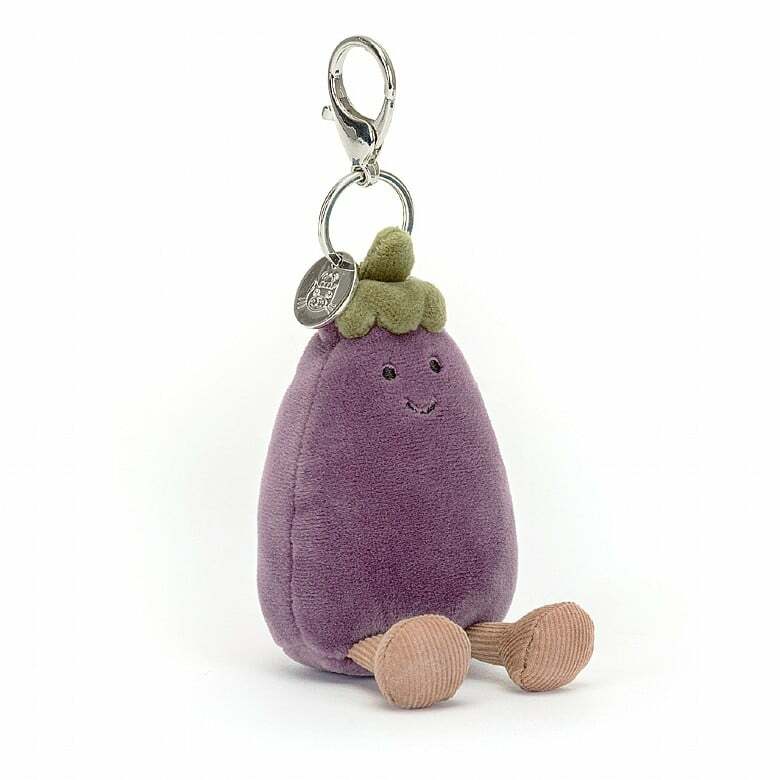 JELLYCAT Vivacious Aubergine Bag Charm