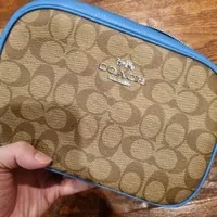 [S] COACH CJ582 SIGNATURE JAMIE XBY WEB SP,SV/KHAKI/RACER BLUE MULTI, 195031936098 (SCO422)