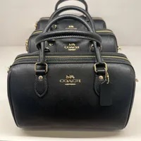 [S] COACH CH282 LEATHER RWN,IM/BLACK, 195031870842 (SCO318)