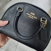 [S] COACH CA202 XGRN LEATHER SYD SHL,IM/BLACK, 195031575419 (SCO326)