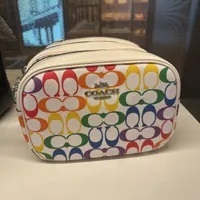 [S] COACH CA175 SIGNATURE RAINBOW JAM CMR WB,SV/CHALK MULTI, 195031932786 (SCO327)