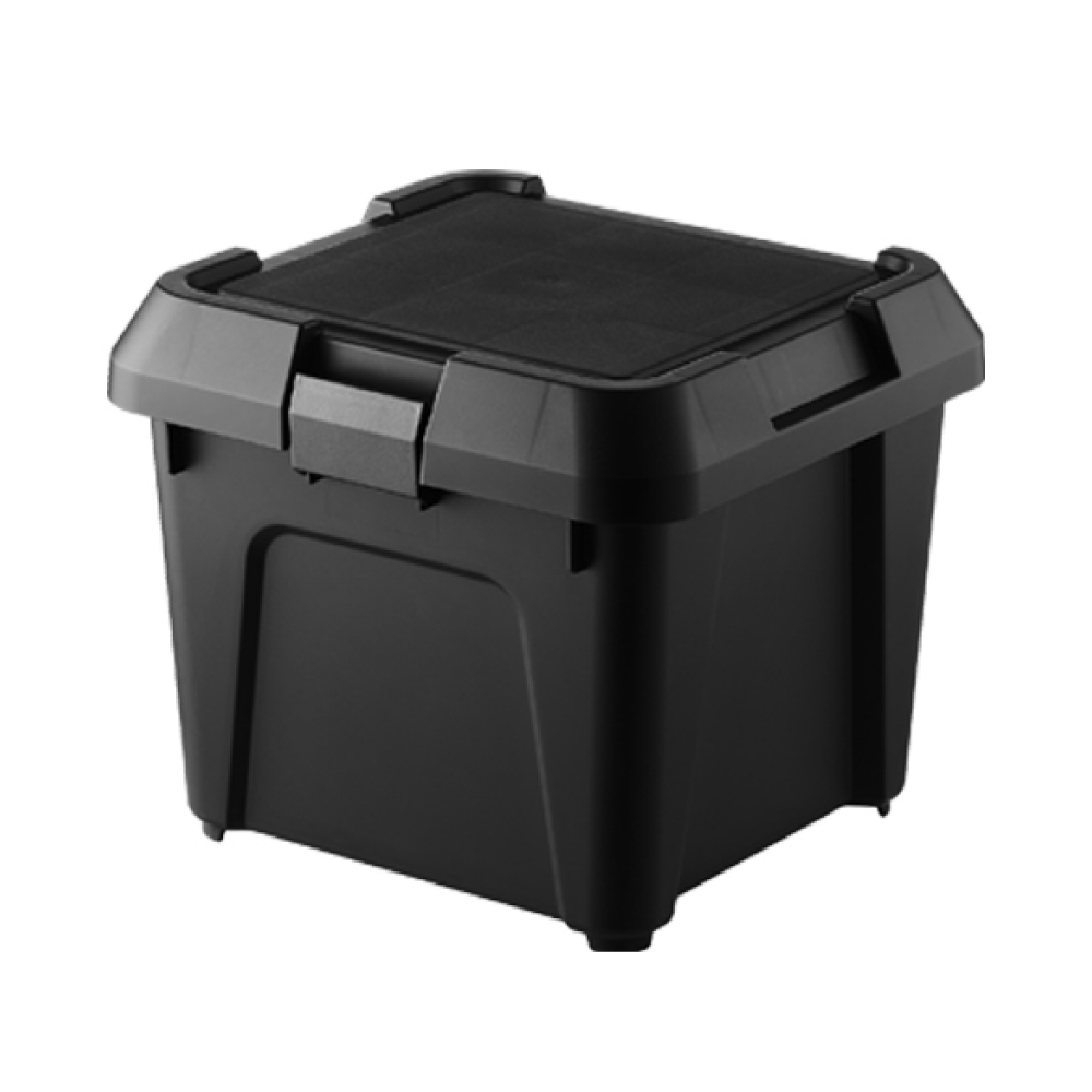 【日本JEJ ASTAGE】黑化耐重RV收納桶 140-A6 22L