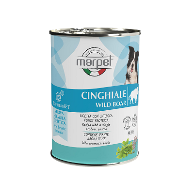 意大利 Marpet Equilibria均衡系列 狗濕糧 410g - 野豬肉【原箱24 罐】