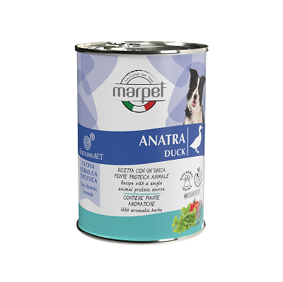 意大利 Marpet Equilibria均衡系列 狗濕糧 410g - 鴨肉【原箱24 罐】