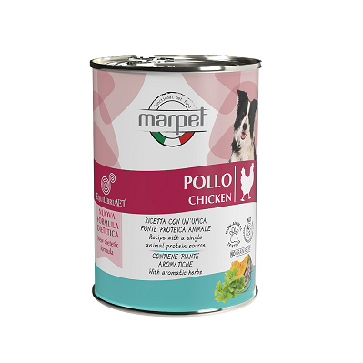 意大利 Marpet Equilibria均衡系列 狗濕糧 410g - 雞肉【原箱24 罐】