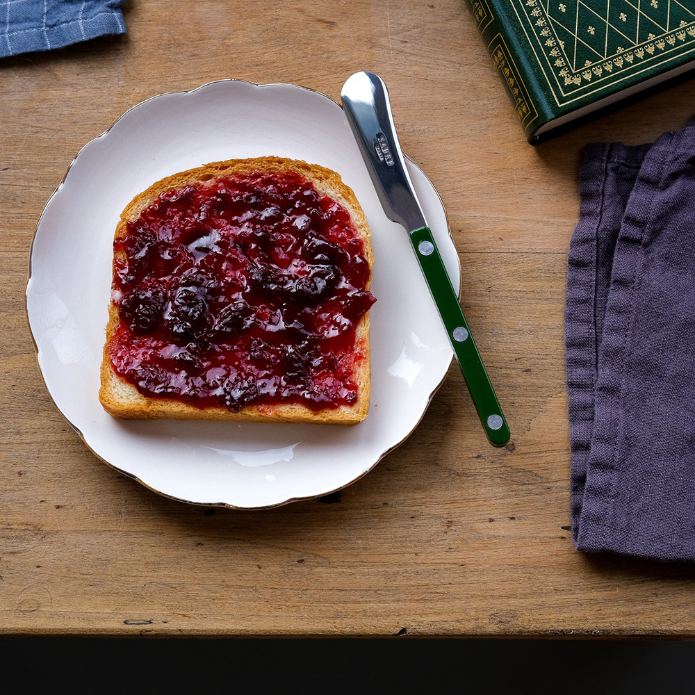 SABRE | Bistrot 復古酒館鈕扣系列 | 奶油抹刀 | 亮面 | 綠