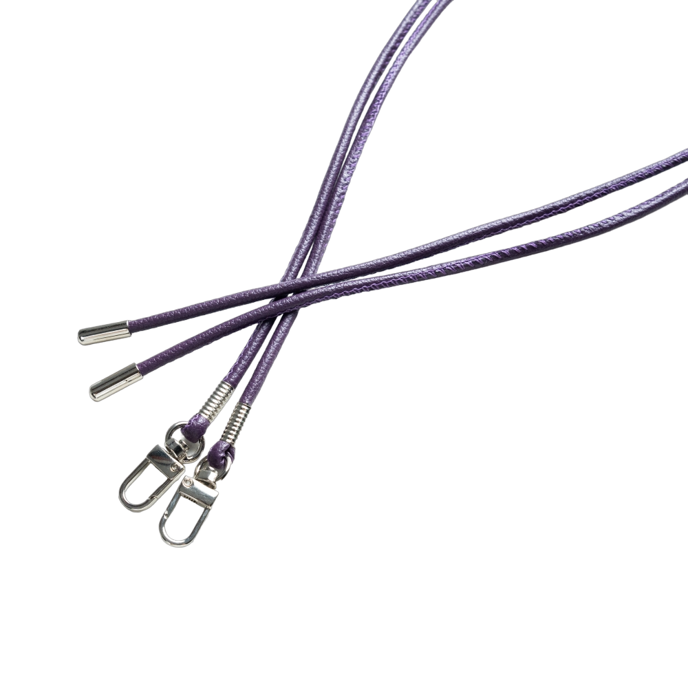 皮革背帶掛繩 / (神秘紫)
