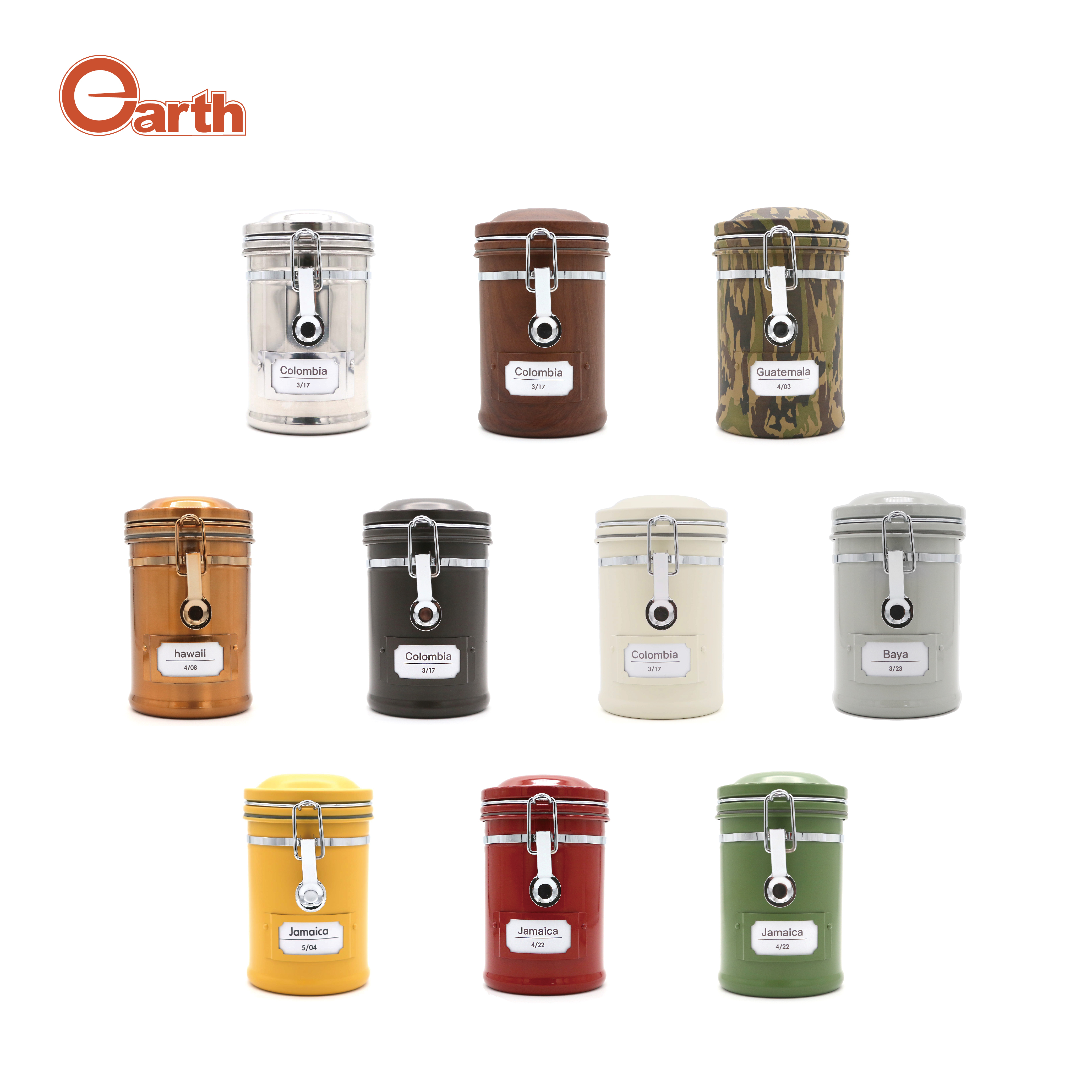 Earth 大不列顛密封罐 (附豆匙+收納矽膠圈)