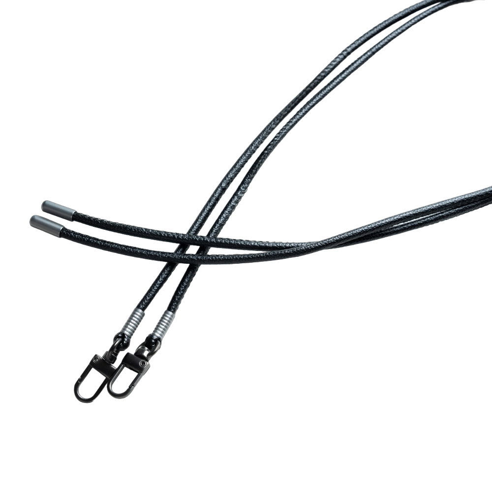 皮革背帶掛繩 / (熔岩黑)