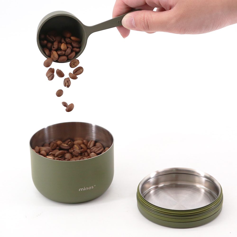 minos 儲豆罐 60g（氣密保鮮／堆疊收納／露營攜帶）