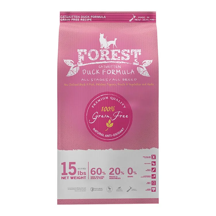 Forest 森鮮 無穀物天然系列全貓糧．鴨肉配方15lbs EXP:04/2027