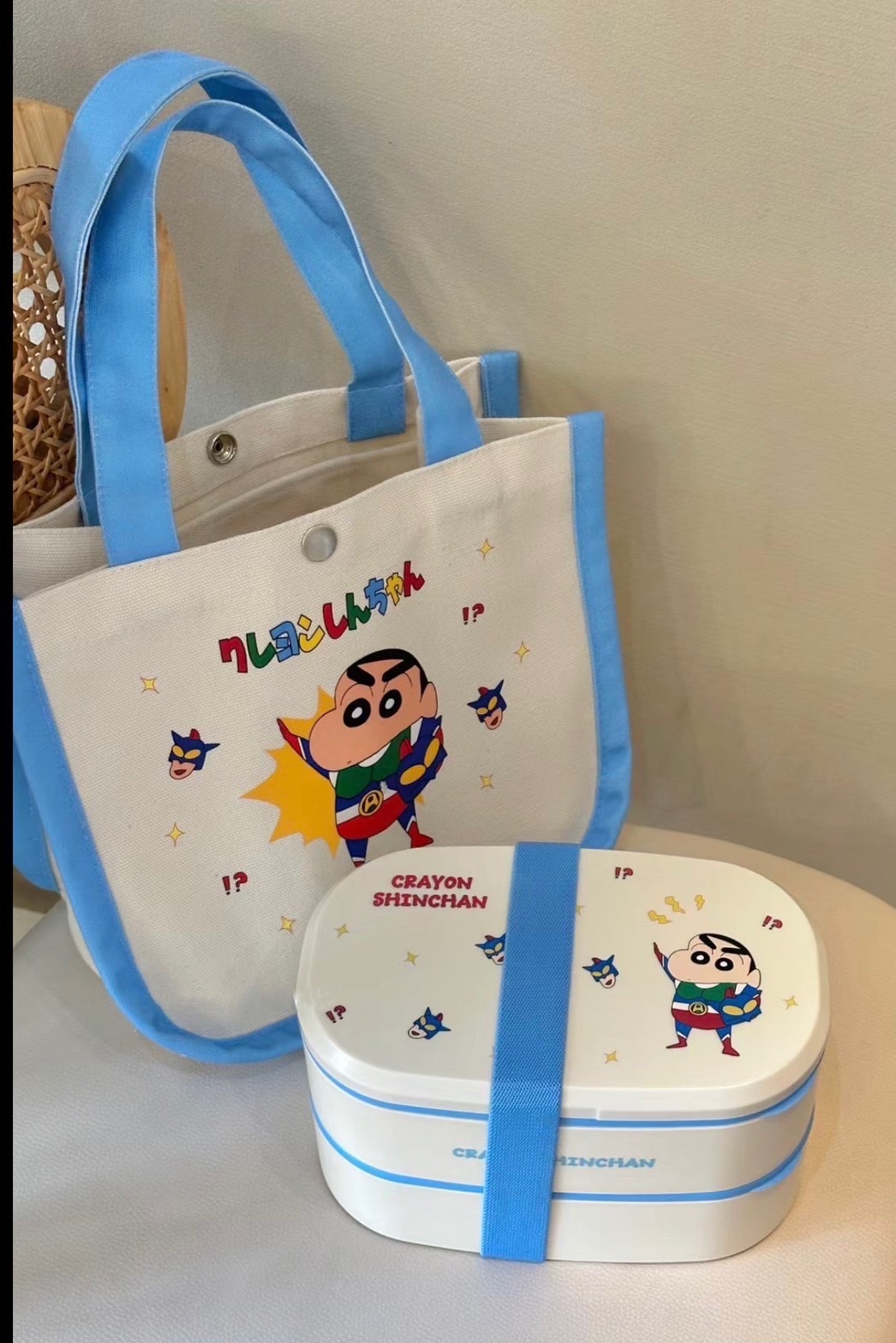 #現貨 蠟筆小新 限量便當盒 便當袋