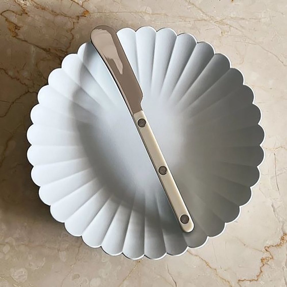 SABRE | Bistrot 復古酒館鈕扣系列 | 奶油抹刀 | 亮面 | 卡其色