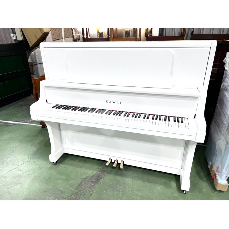 嚴選預訂 河合 KAWAI US8X 白色鋼琴 大譜架 演奏式鋼琴 豪華 3號琴 二手鋼琴 中古鋼琴 漢麟樂器 鋼琴店
