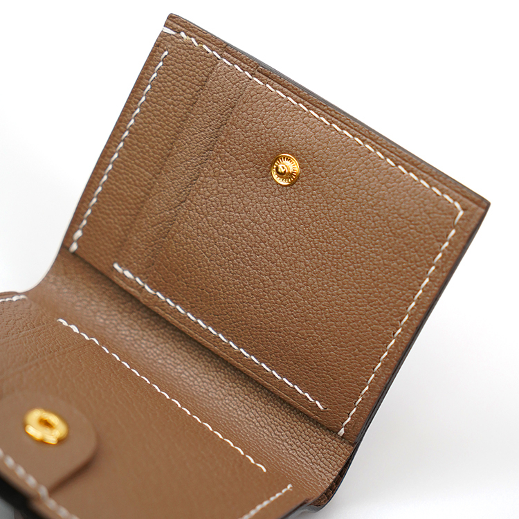 Mini Wallet 【 Earthy Taupe 】Italian Goatskin Wallet