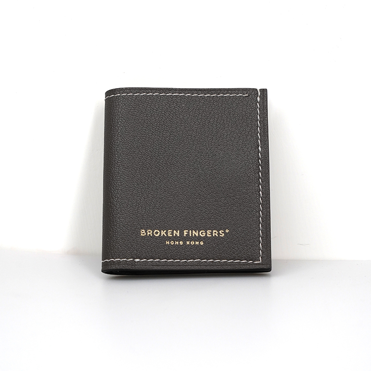 Mini Wallet 【 Space Black 】Italian Goatskin Wallet