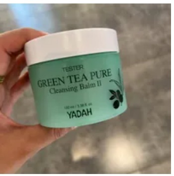 [S] BEAUTYYADAH GREEN TEA PURE CLEANSING BALM (MAKE UP REMOVER), 8809340385165 (SBU14)