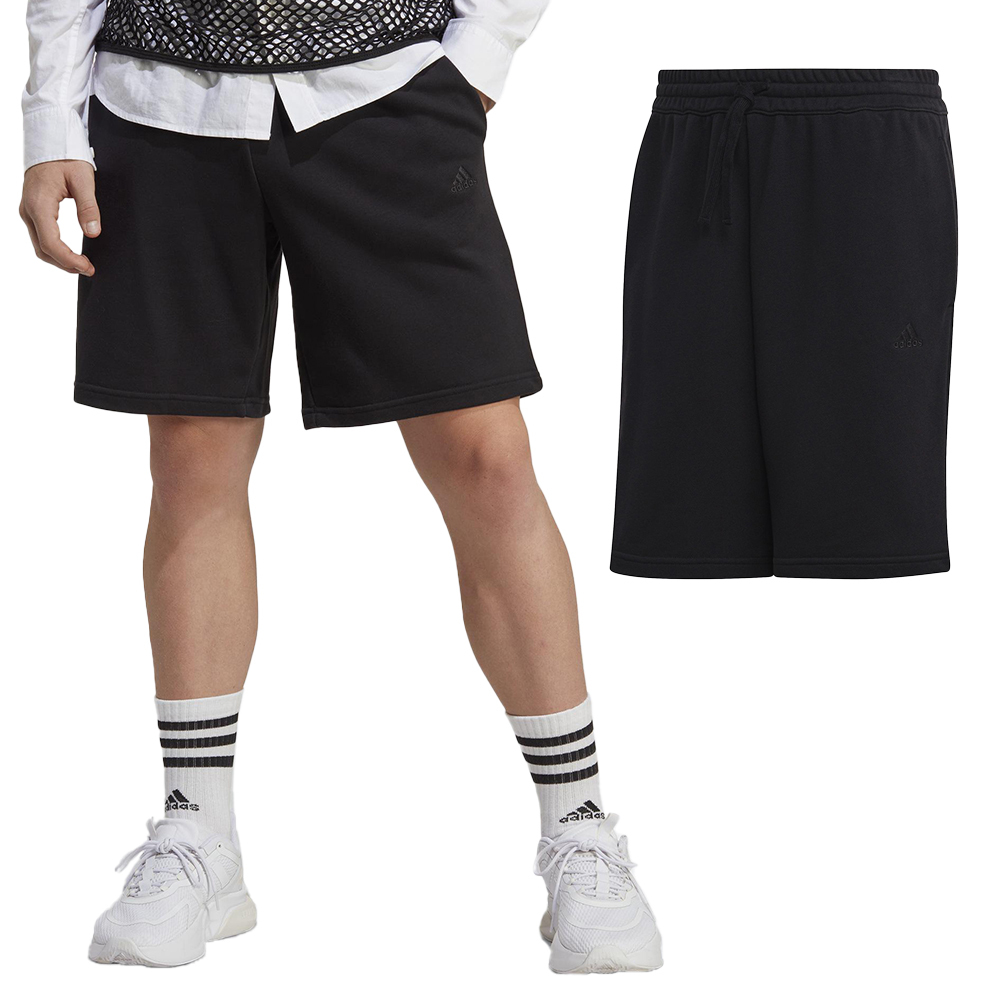 Adidas M ALL SZN SHO 男 黑 舒適 柔軟 彈性腰頭 休閒 運動 短褲 IC9756