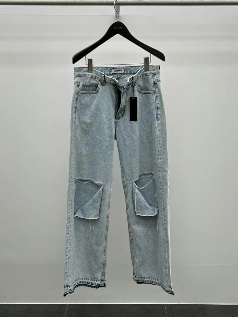 破洞鬆身牛仔褲 LIL-006J