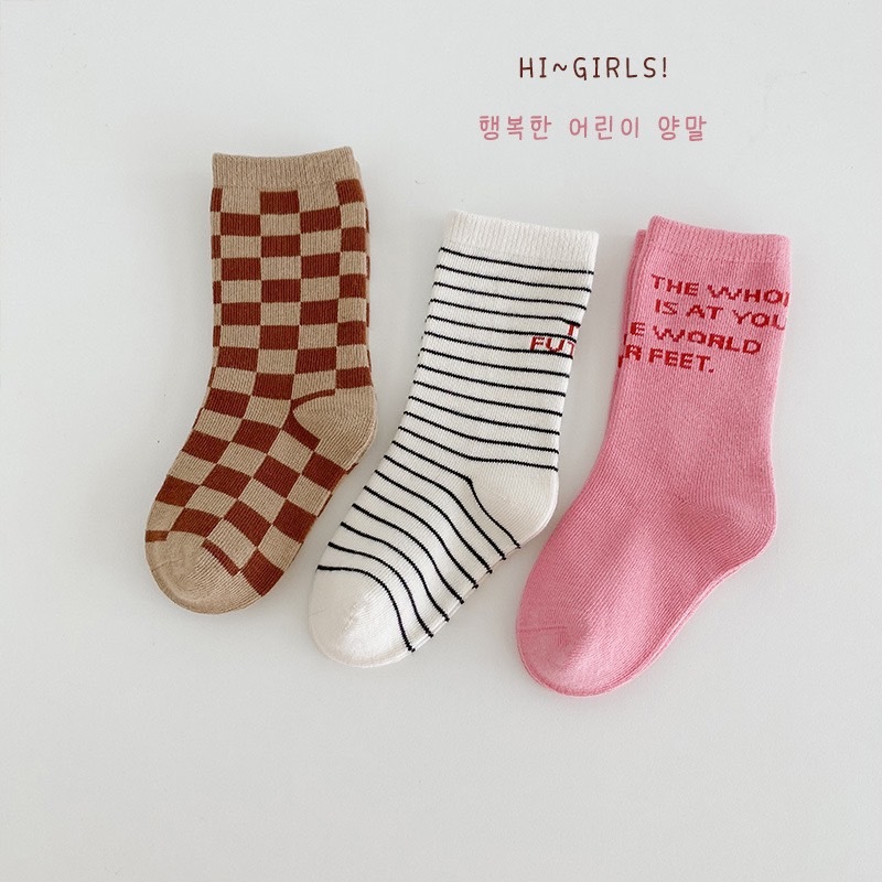 條紋棋盤格襪