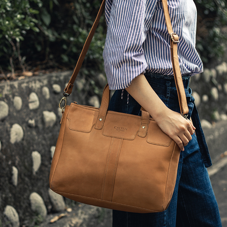 『新品上市』老爺有喜 日式簡約職人兩用手提斜背包兩色(5256ht)