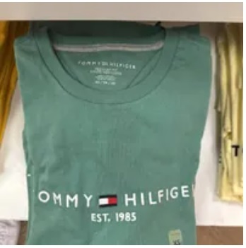 [S] TOMMY HILFIGER TOMMY LOGO T-SHIRT,FOREST GREEN, 78J6318-311 (STH335)