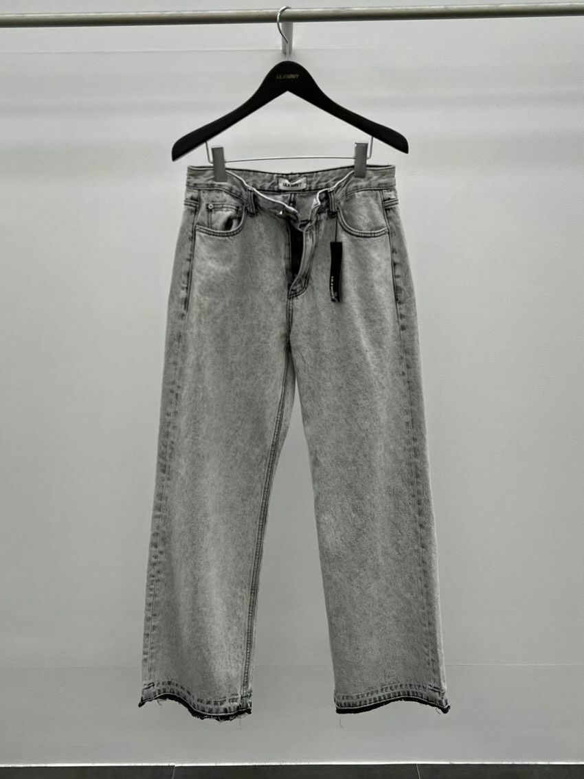 淨色鬆身牛仔褲 LIL-009J