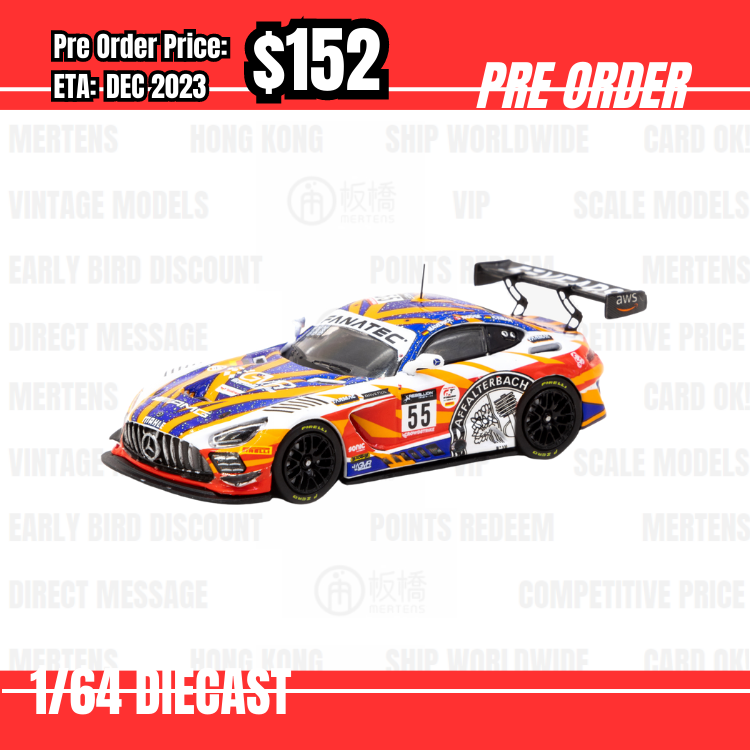 PO-$152 * Tarmac * 1:64 Mercedes-AMG GT3 24 Hours of SPA 2022 GruppeM Racing M. Engel / M. Buhk/ M. Grenier [27/07]