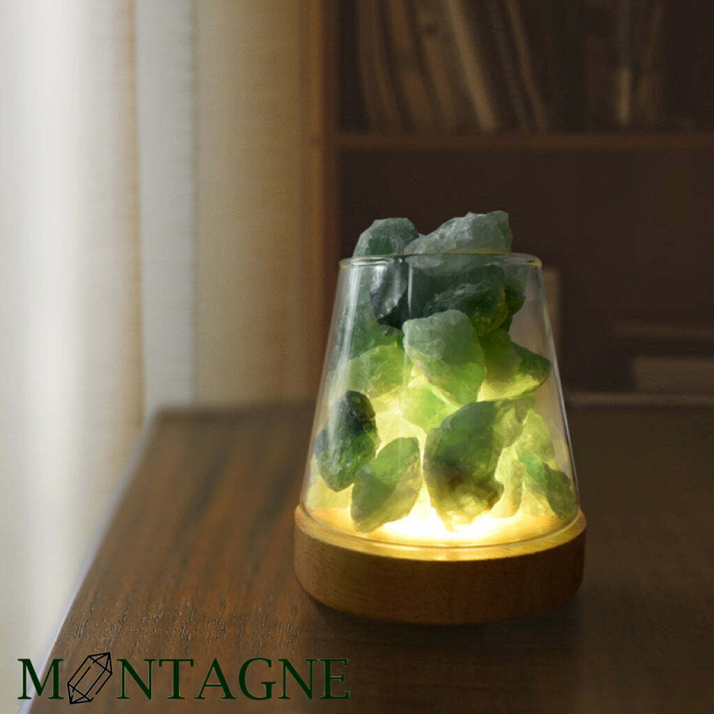 Montagne 富士山水晶擴香組 - 綠螢石 (連無線燈座）