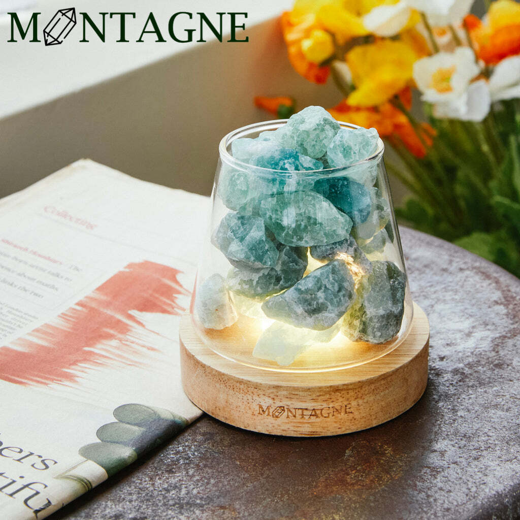 Montagne 富士山水晶擴香組 - 綠螢石 (連無線燈座）
