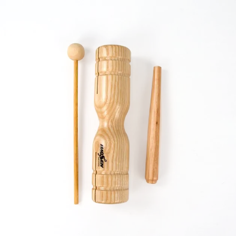 HAOSEN HAOSEN / HW-410L 原木色 雙頭木魚 第 2 張圖片｜三峽配件 / 週邊