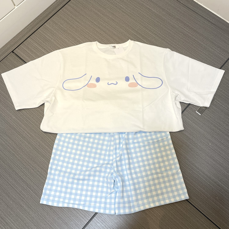 23091-CN Sanrio 玉桂狗大面短袖 T-shirt 家居服套裝 #SJ23-754595