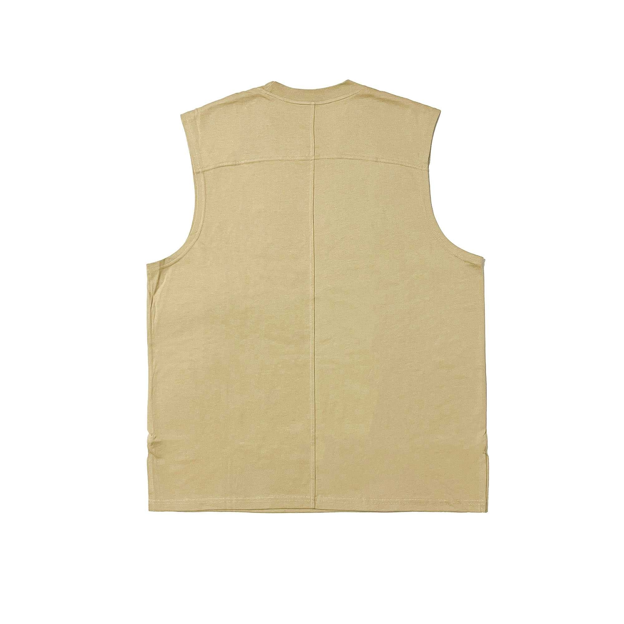 MAXXC 布魯克林文字厚磅背心-卡其