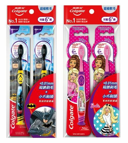 【高露潔】兒童微笑牙刷2入(兩款隨機出貨)