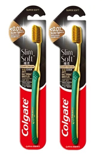 【高露潔】纖柔金炫備長炭牙刷2入