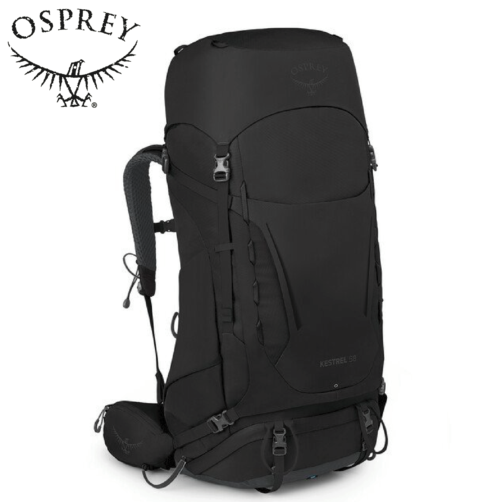Osprey Kestrel 58L 黑 L/XL 登山背包 穩定/後背/登山/健行 73OS004755