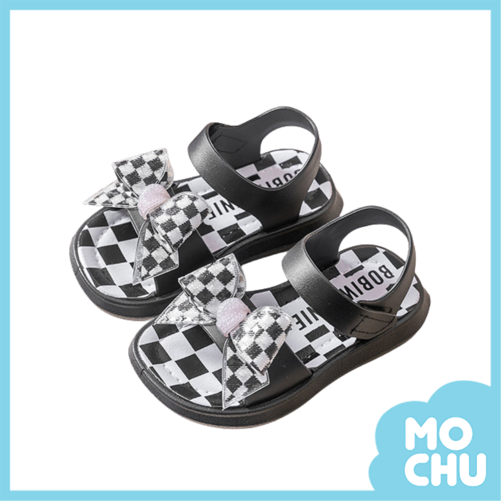 小格子蝴蝶結涼鞋(三色)