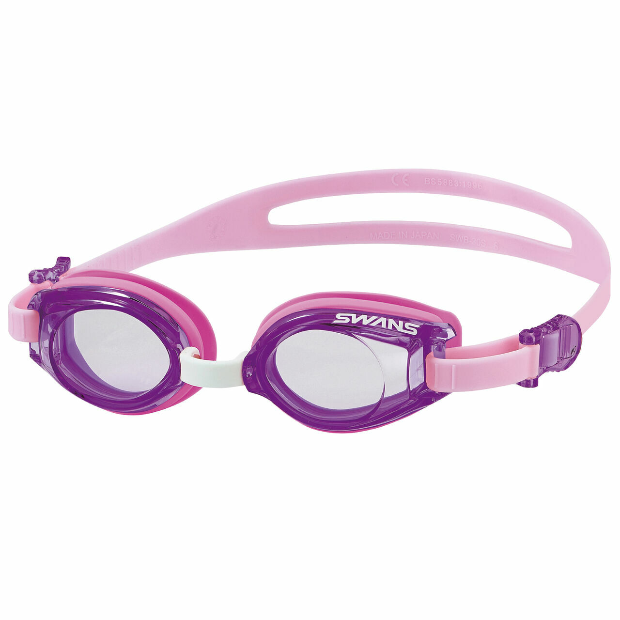 兒童 SJ-9 抗菌彈性鏡框泳鏡 (3-8歲) - 紫