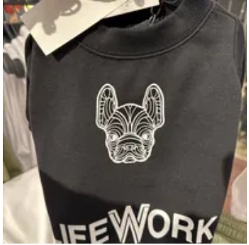 [S] LIFEWORK PET RADOC SWEATSHIRT,BLACK, LW225ET051-1-40 (SLW257)