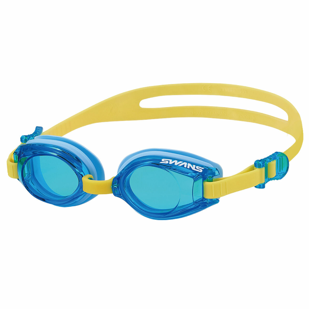 SJ-9 抗菌彈性鏡框泳鏡 (3-8歲) - 天藍