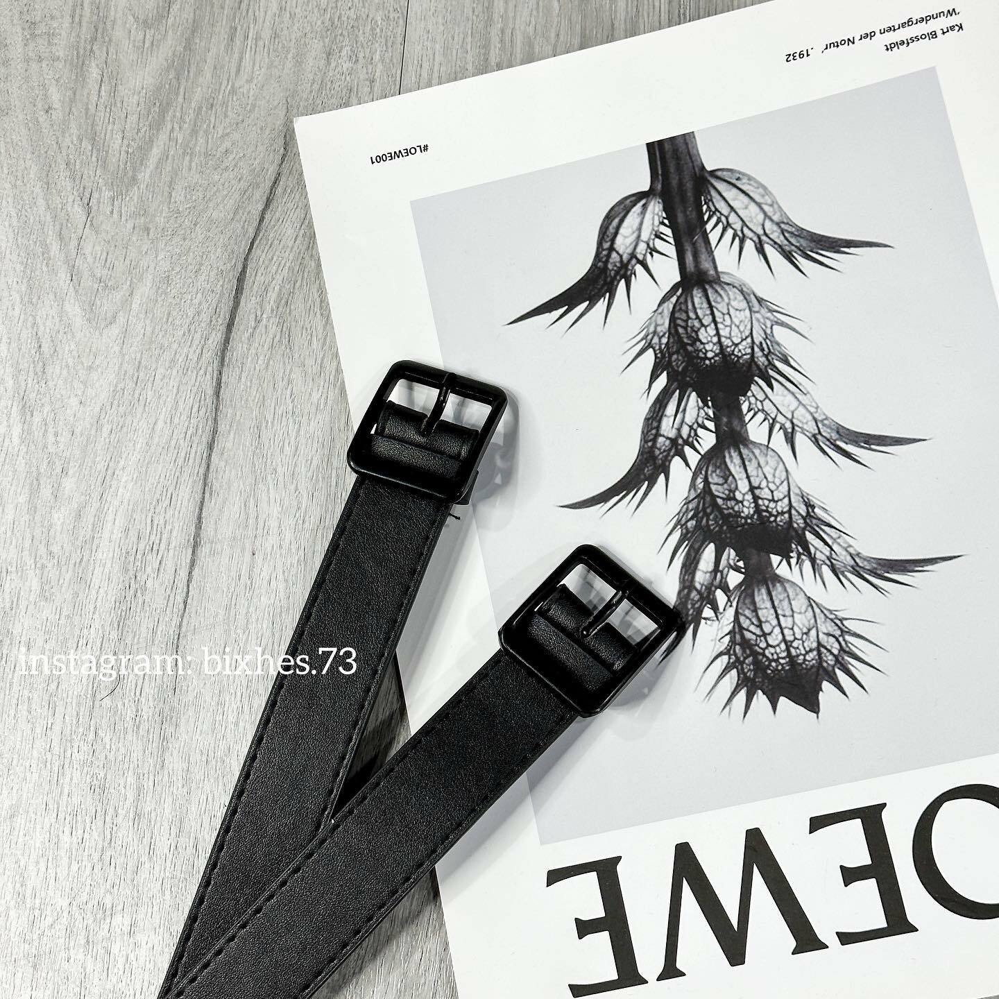 黑方框細皮帶(P00008)