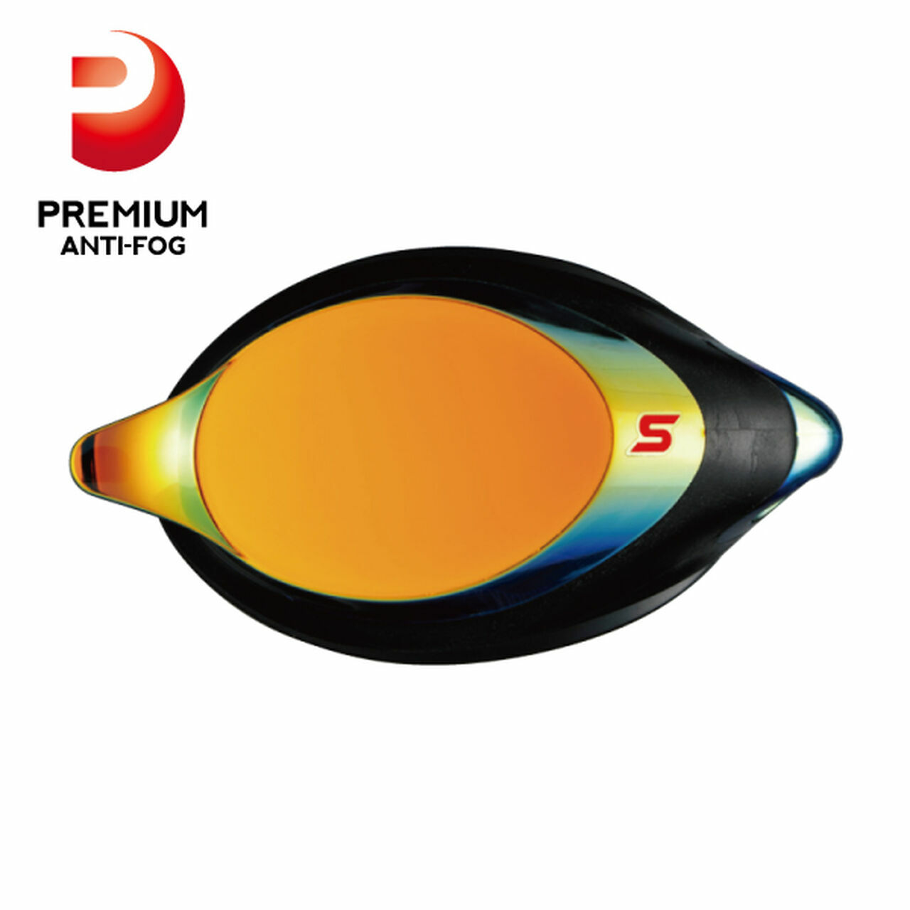 日本製成人 SRXCL-MPAF 橙鍍膜近視泳鏡 - 黑