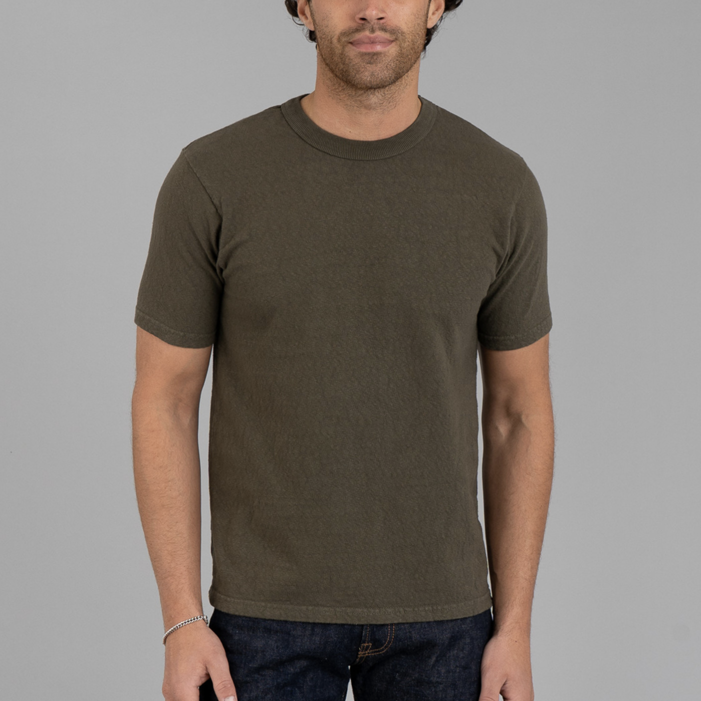 UES No. 8 SLUB NEP SHORT SLEEVE T / Green