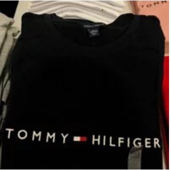 [S] TOMMY HILFIGER ESSENTIAL LOGO T-SHIRT,NAVY, 76A2060-079 (STH337)