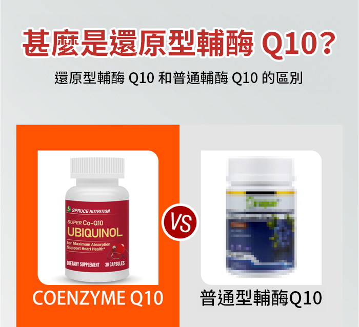 【 Spruce Nutrition 】強健心臟 還原型輔酶 Q10｜30 粒裝（美國原裝行貨）