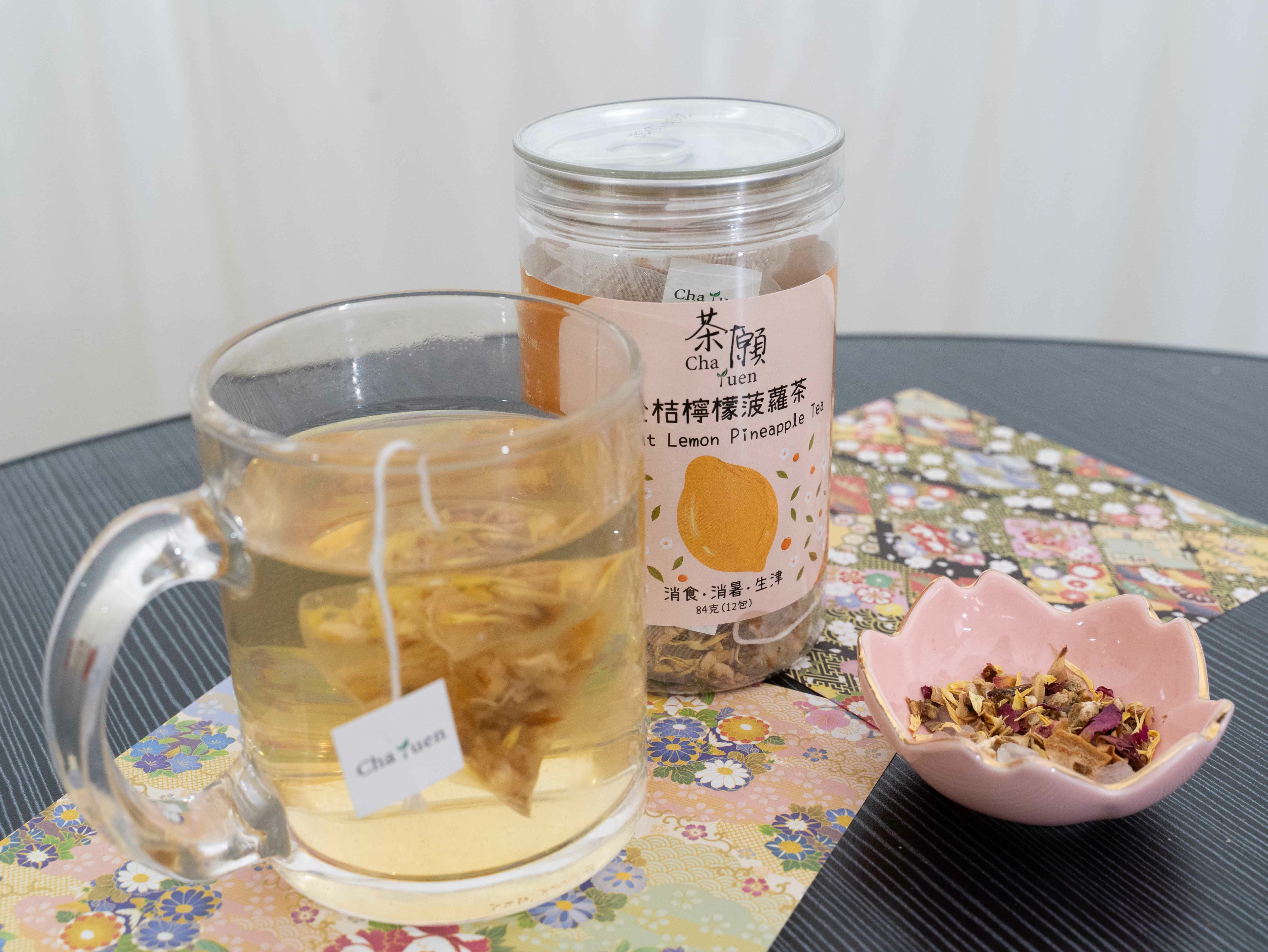 茶願- 金桔檸檬菠蘿茶三角茶包(12包裝) 生津消食祛暑止渴 茶願- 金桔檸檬菠蘿茶三角茶包(12包裝) 生津消食祛暑止渴