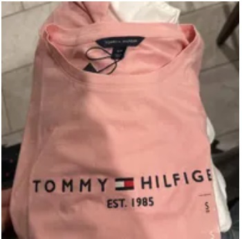 [S] TOMMY HILFIGER CREW NECK T-SHIRT,PINK, 76J3260-660 (STH339)