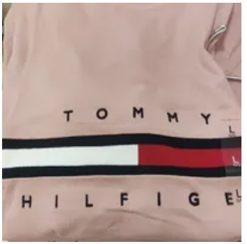 [S] TOMMY HILFIGER FLAG LOGO T-SHIRT,FADED PINK, 76J3483-630 [FINAL SALE] (STH340)