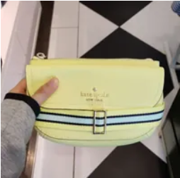[S] KATE SPADE KB712 ROSIE PEBBLED LEATHER BELT BAG,MELON RIND, 196021275760 (SKS658)