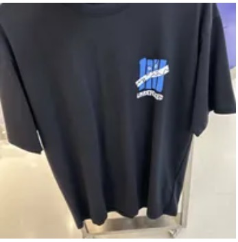 [S] MODERNWORKS UNDEFEATED LEFT CHEST GRIMACE LOGO TEE,BLACK, UDFATS010-BK (SMW115)